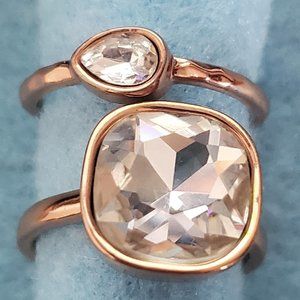 Premier Designs Sienna Rings - 2 Piece Set Size 9